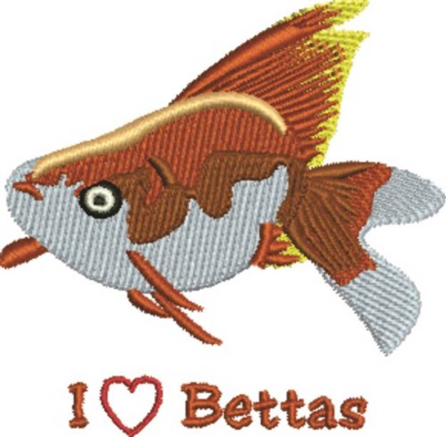 Picture of Love Betas Machine Embroidery Design