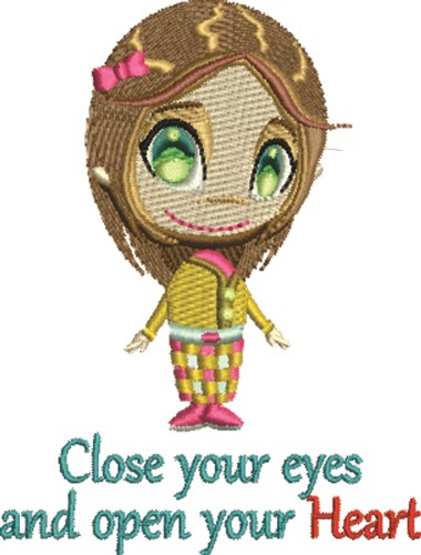 Open Your Heart Machine Embroidery Design