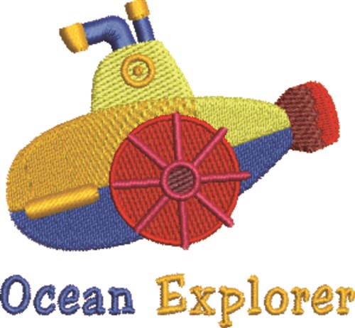 Ocean Explorer Machine Embroidery Design