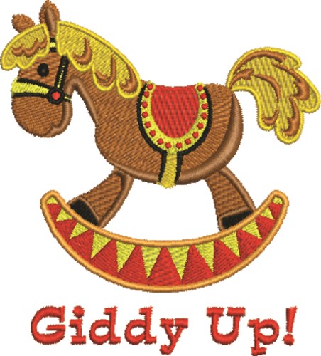 Giddy Up Machine Embroidery Design