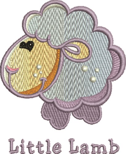 Little Lamb Machine Embroidery Design