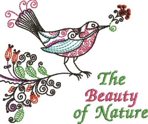 Beauty Of Nature Machine Embroidery Design