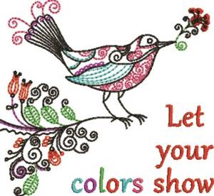 Picture of Let Colors Show Machine Embroidery Design