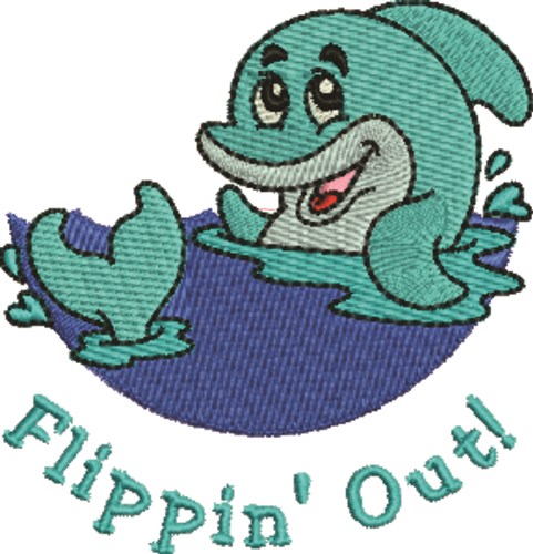 Flippin Out Machine Embroidery Design