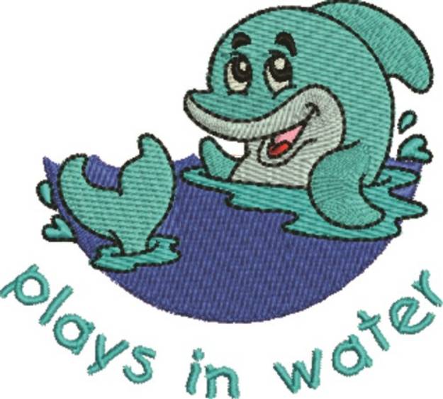 Picture of Plays In Water Machine Embroidery Design