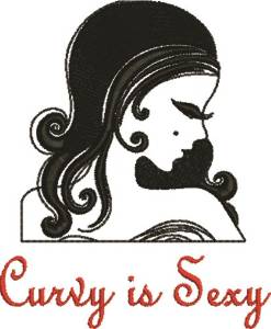 Picture of Curvy Is Sexy Machine Embroidery Design