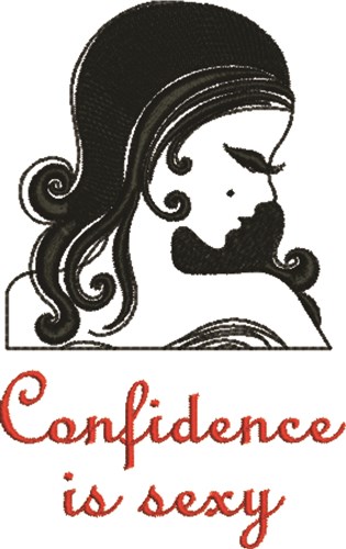 Confidence Is Sexy Machine Embroidery Design