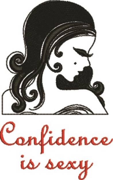 Picture of Confidence Is Sexy Machine Embroidery Design