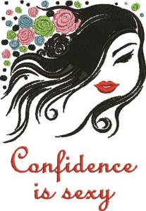 Picture of Sexy Confidence Machine Embroidery Design