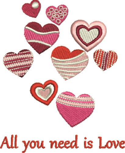 Need Love Machine Embroidery Design