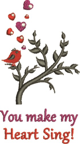 My Heart Sing Machine Embroidery Design