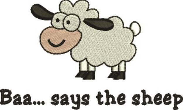 Picture of Baa Sheep Machine Embroidery Design