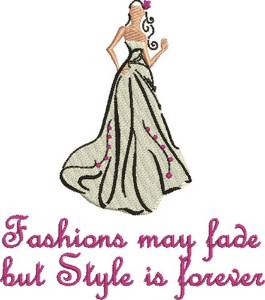 Picture of Fashions May Fade Machine Embroidery Design