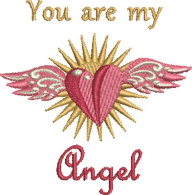 Picture of My Angel Machine Embroidery Design