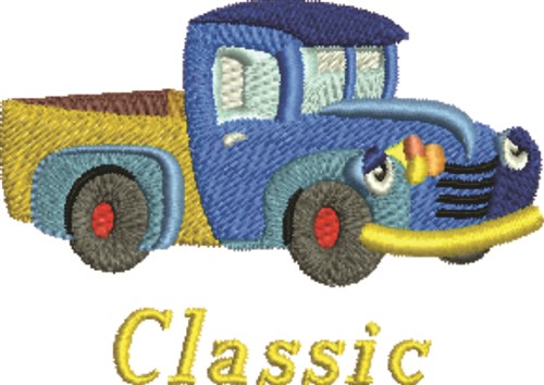Truck Classic Machine Embroidery Design