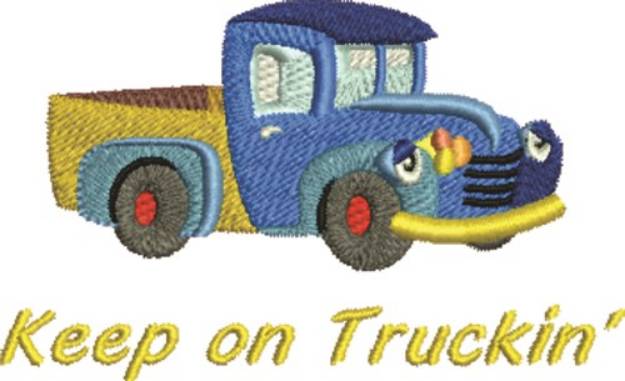 Picture of Truck Truckin Machine Embroidery Design