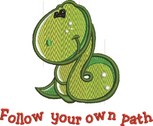 Snake Path Machine Embroidery Design