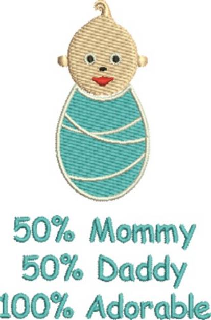 Picture of Baby Adorable Machine Embroidery Design