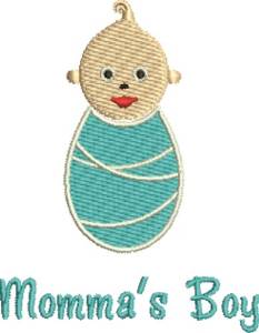 Picture of Baby Mommas Boy Machine Embroidery Design