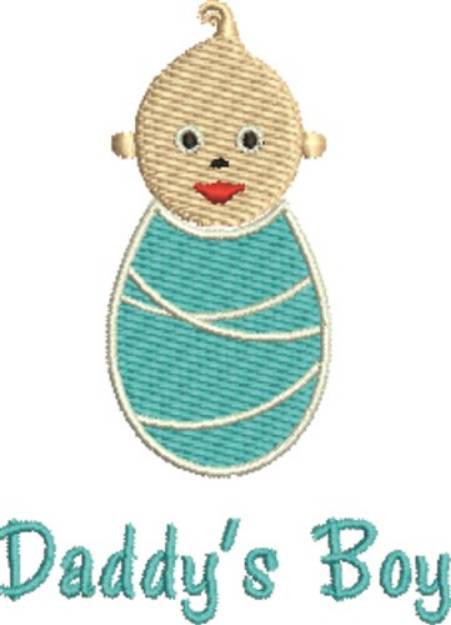 Picture of Baby Daddys Boy Machine Embroidery Design