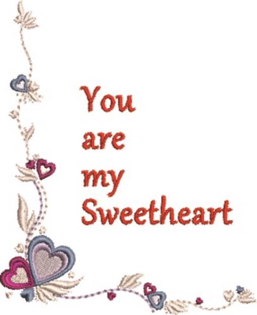 Picture of Sweetheart Border Machine Embroidery Design