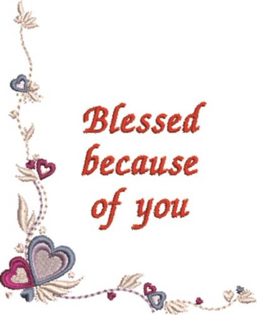 Picture of Blessed Border Machine Embroidery Design