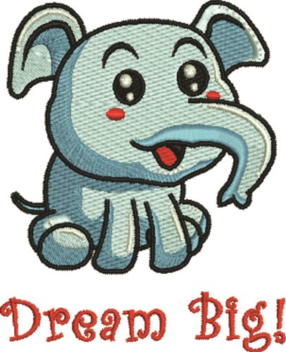 Elephant Dream Machine Embroidery Design