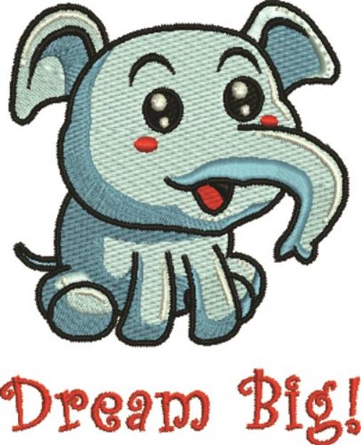 Picture of Elephant Dream Machine Embroidery Design