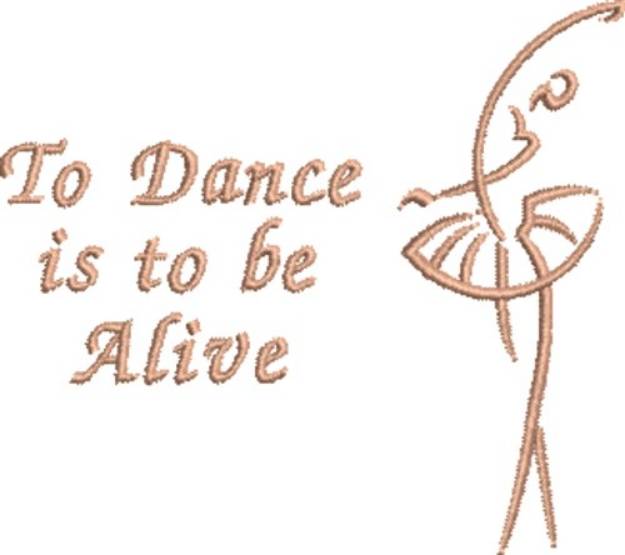 Picture of Dance Alive Machine Embroidery Design