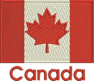 Picture of Canadian National Flag Machine Embroidery Design