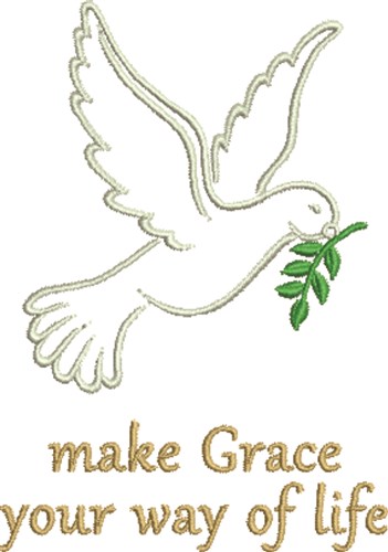 Grace Dove Machine Embroidery Design