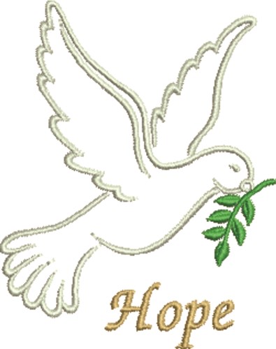 Hope Dove Machine Embroidery Design