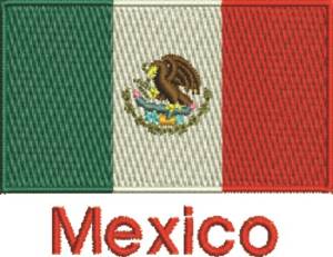 Picture of Mexican National Flag Machine Embroidery Design