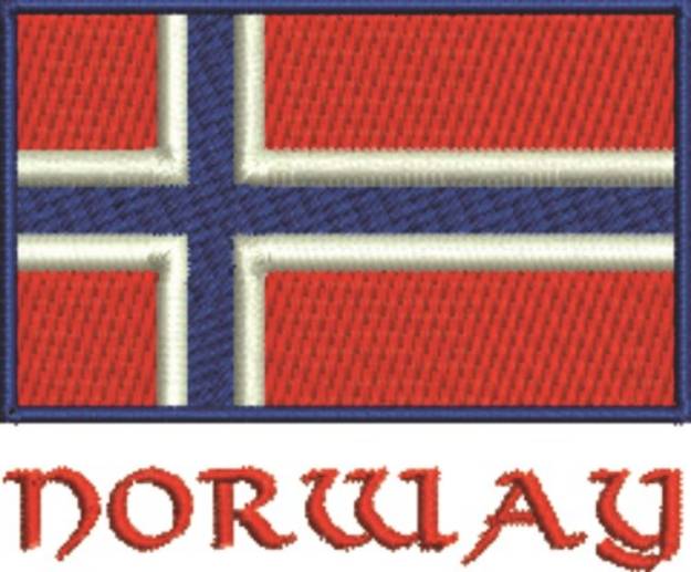 Picture of Norwegian National Flag Machine Embroidery Design