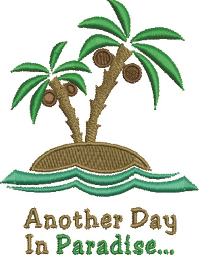 In Paradise Machine Embroidery Design