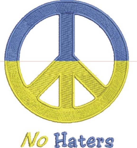 Picture of No Haters Machine Embroidery Design