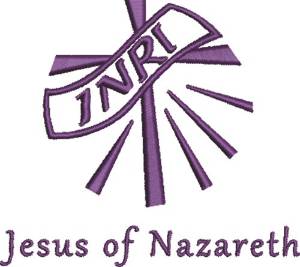 Picture of Jesus of Nazareth Machine Embroidery Design