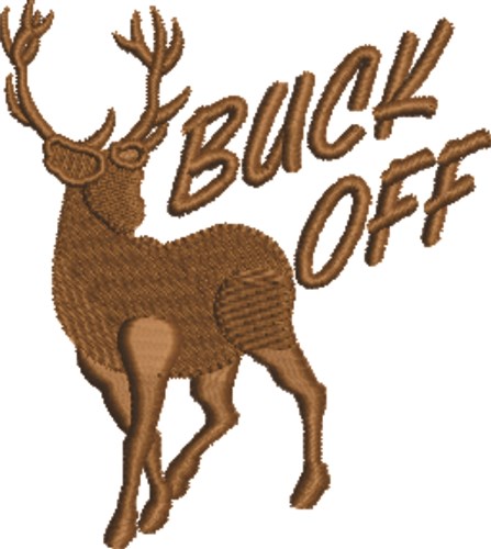 Buck Off Machine Embroidery Design