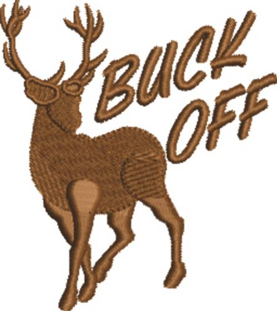 Picture of Buck Off Machine Embroidery Design