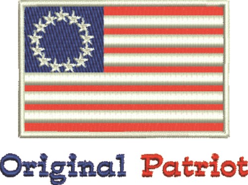 Original Patriot Machine Embroidery Design