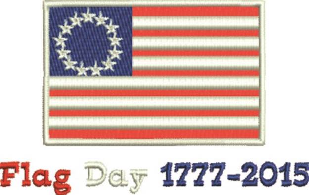Picture of Flag Day Machine Embroidery Design