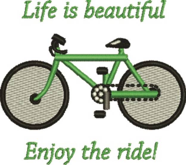 Picture of Bike Bicycle Transportation B Machine Embroidery Design