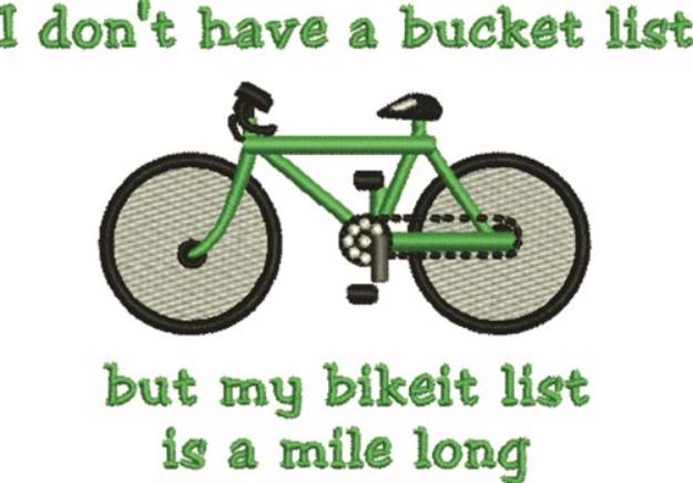 Picture of Bike Bicycle Transportation C Machine Embroidery Design