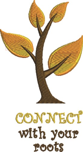 Connect With Roots Machine Embroidery Design