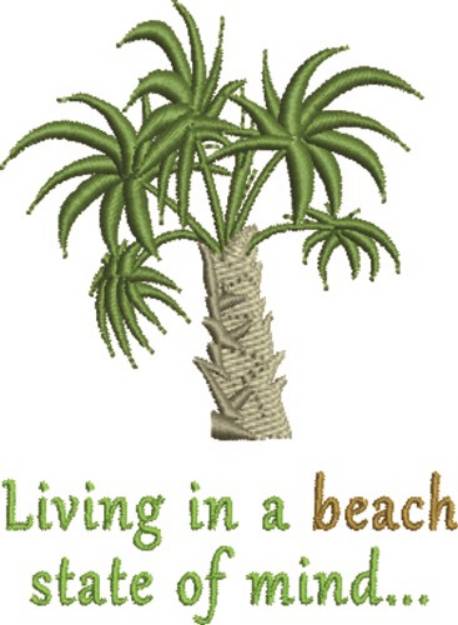 Picture of Living In A Beach Machine Embroidery Design