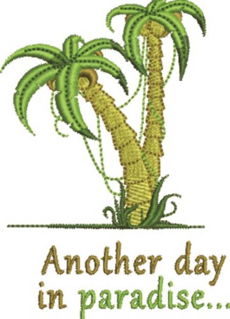 Picture of Day In Paradise Machine Embroidery Design