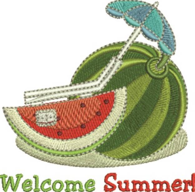 Picture of Welcome Summer Machine Embroidery Design