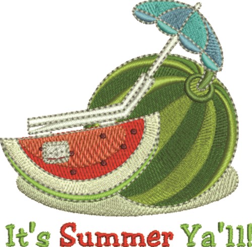 Its Summer Yall Machine Embroidery Design