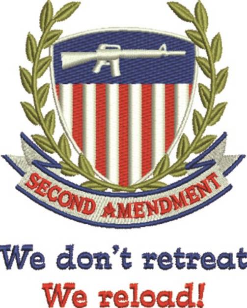 Picture of Dont Retreat Machine Embroidery Design