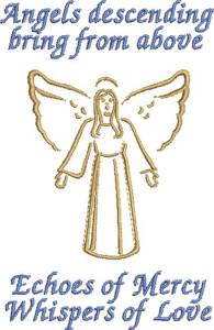 Picture of Angels Descending Machine Embroidery Design